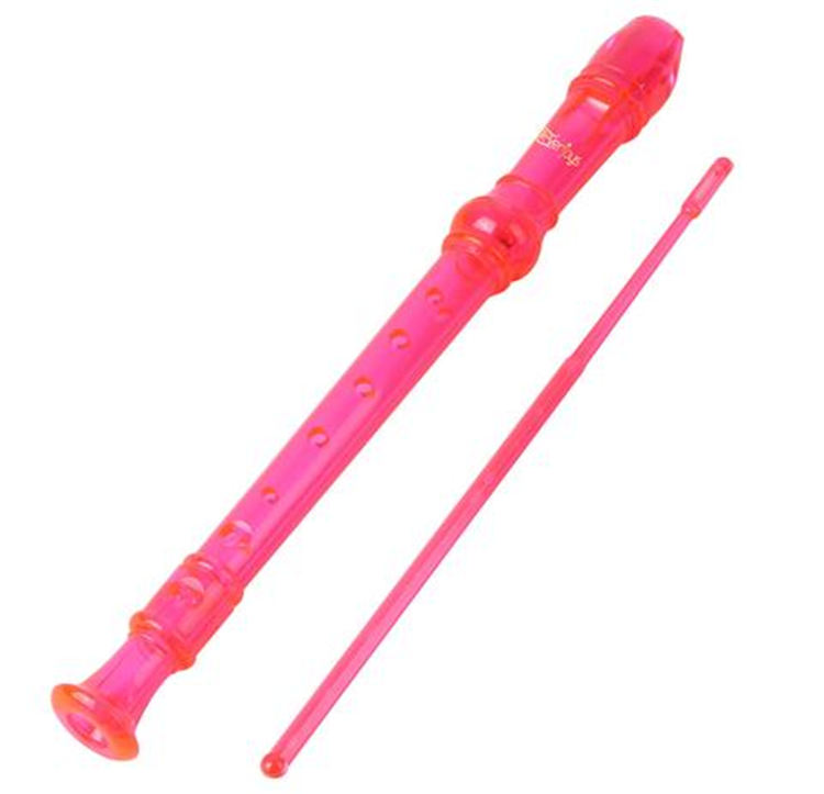 Flauto dolce 8 flauti flauto dolce soprano con / istruzioni pulizia sacchetto rosa